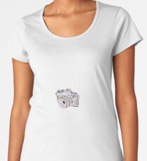 Pastel Camera Sticker Women's Premium T-Shirt