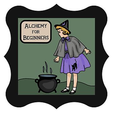 Alchemy For Beginners Little Witch Magnet for Sale by unhingedheather