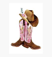 Cowgirl boots Photographic Print