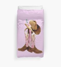 Cowgirl boots Duvet Cover