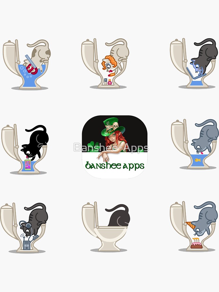 Funny Cat Sticker Pack 1 by Banshee-Apps