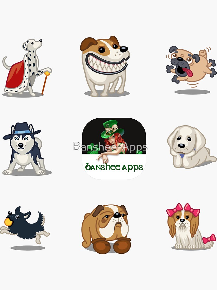 Funny Dog Sticker Pack Collection Part 1 by Banshee-Apps