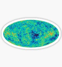 Cosmic microwave background. First detailed "baby picture" of the universe Sticker