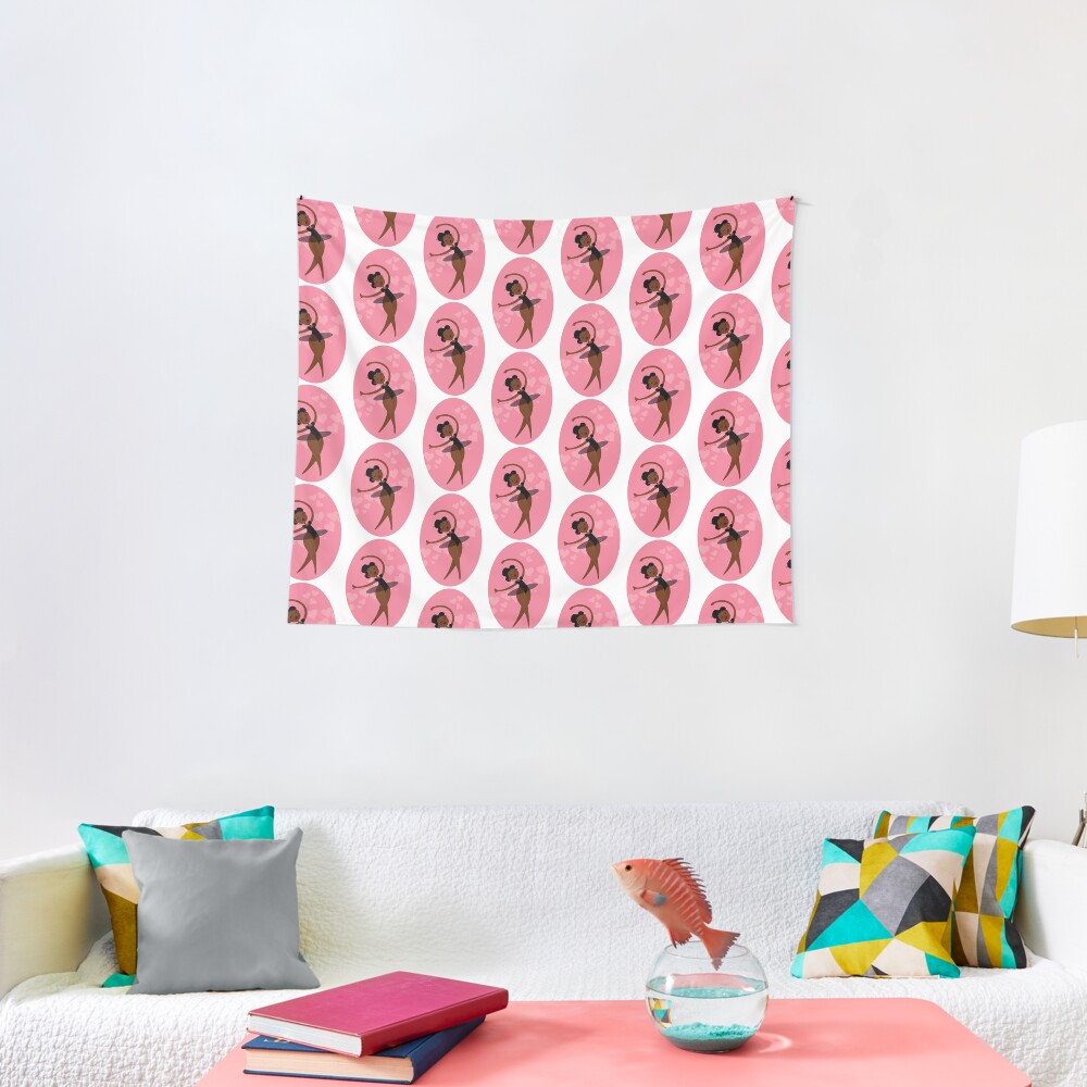 Black Ballerina Tapestry