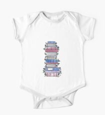 Flowery Books One Piece - Short Sleeve