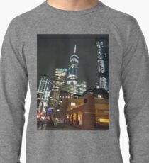 Metropolis, New York, Manhattan, Brooklyn, New York City, architecture, street, building, tree, car,   Lightweight Sweatshirt