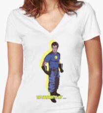 Captain Hammer Women's Fitted V-Neck T-Shirt