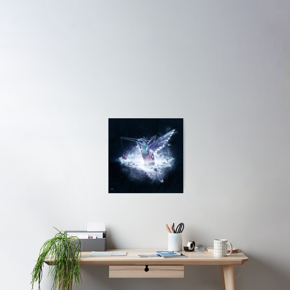 Hummingbird Love Poster