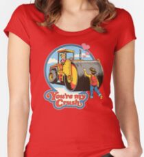 Camiseta entallada de cuello ancho Eres mi flechazo