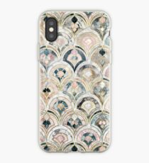 Art Deco Marble Tiles in Soft Pastels iPhone Case