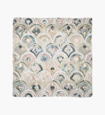 Art Deco Marble Tiles in Soft Pastels Scarf