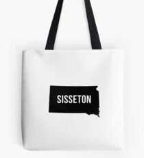 Sisseton, South Dakota Silhouette Tote Bag