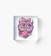 cute lovely owl Acrylic Block