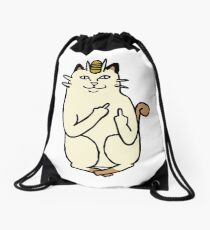 Meowth Is Having None Of It Drawstring Bag
