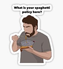 Sunny Spaghetti Design Sticker