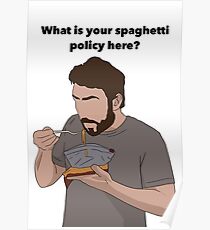 Sunny Spaghetti Design Poster