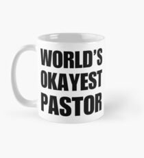 Funny World's Okayest Pastor Gifts For Pastors Coffee Mugs Classic Mug