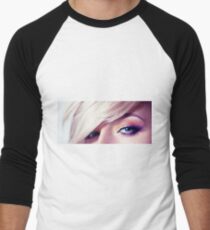 Close up eye with beautiful colors Men's Baseball ¾ T-Shirt