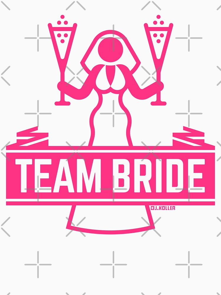 Team Bride With Champagne Hen Night Bachelorette Party Pink