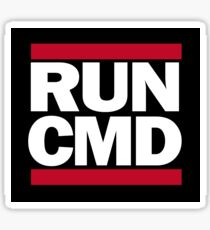 RUN CMD Sticker