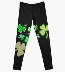 ST Patricks Day Irish Green Shamrock Best Gift Design Leggings