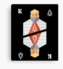 EOS Cryptocurrency King Canvas Print