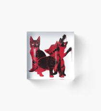 Dub trio art Acrylic Block