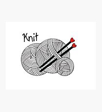 Knit Photographic Print