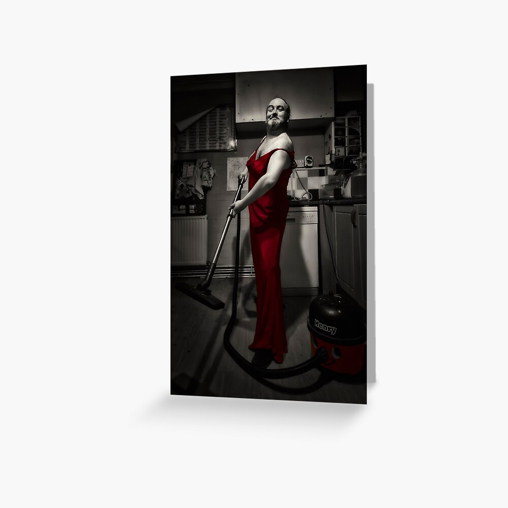 Man in dress Greeting Card