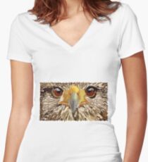owl watch Women's Fitted V-Neck T-Shirt