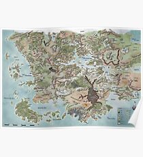 Map of Faerun 4E Poster