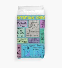Mathematics Notation Cheat Sheet Duvet Cover