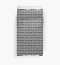Building Block Brick Texture - Gray Duvet Cover