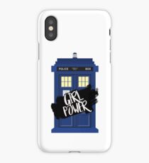 Girl Power Tardis {Doctor Who} iPhone Case