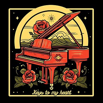 Keys to my heart Grand Piano Sticker for Sale by TheEldritchU