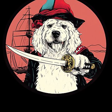 Old english sheepdog with tail (grey) Sticker for Sale by KiwiJP