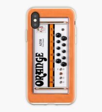 Vinilo o funda para iPhone Amplificador de guitarra naranja