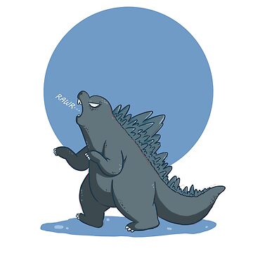 Godzilla in a Bottle (pink) Sticker for Sale by Herdretta