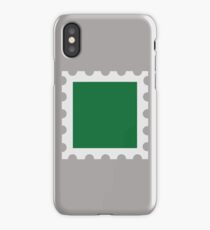 Green stamp iPhone Case/Skin