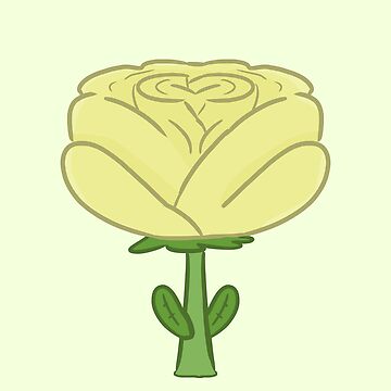 Artwork thumbnail, yellow rose cartoon by ace-scribbles