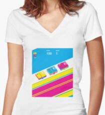 Dawsh Women's Fitted V-Neck T-Shirt