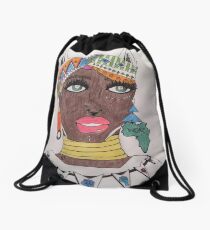 The Black Panther is Female Drawstring Bag