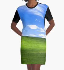 Windows XP Wallpaper Graphic T-Shirt Dress