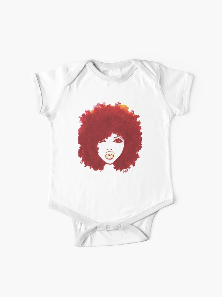 Curly Afro Autumn Proud Of Natural Hair T Shirt Baby One Piece By