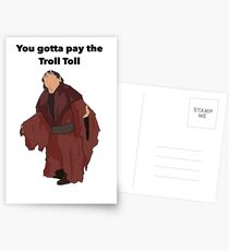 Troll Toll Design Postcards