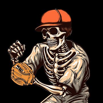 Skeleton Chest Baseball Halloween Baseball Youth T-shirt 