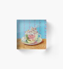 Hot Chocolate 'Special' (acrylic on canvas) Acrylic Block