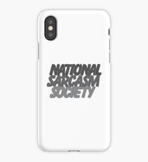 National Sarcasm Society iPhone Case