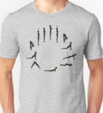 Yoga Sonnengruß Slim Fit T-Shirt