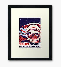 Sloth in Space Framed Print